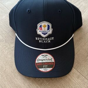NWT Bethpage Black Ryder Cup Navy Mid-Crown Fit Hat